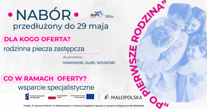 Wsparcie specjalistyczne dla rodzin zastępczych na terenie podregionu nowotarskiego