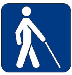 Ikona osoby z niepełnosprawnościami wzroku