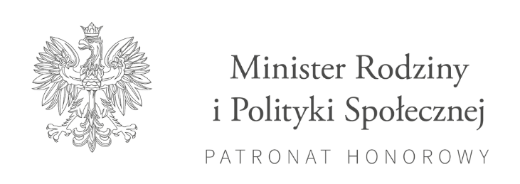 Logotyp Patronat honorowy Minister Rodziny i Polityki Społecznej